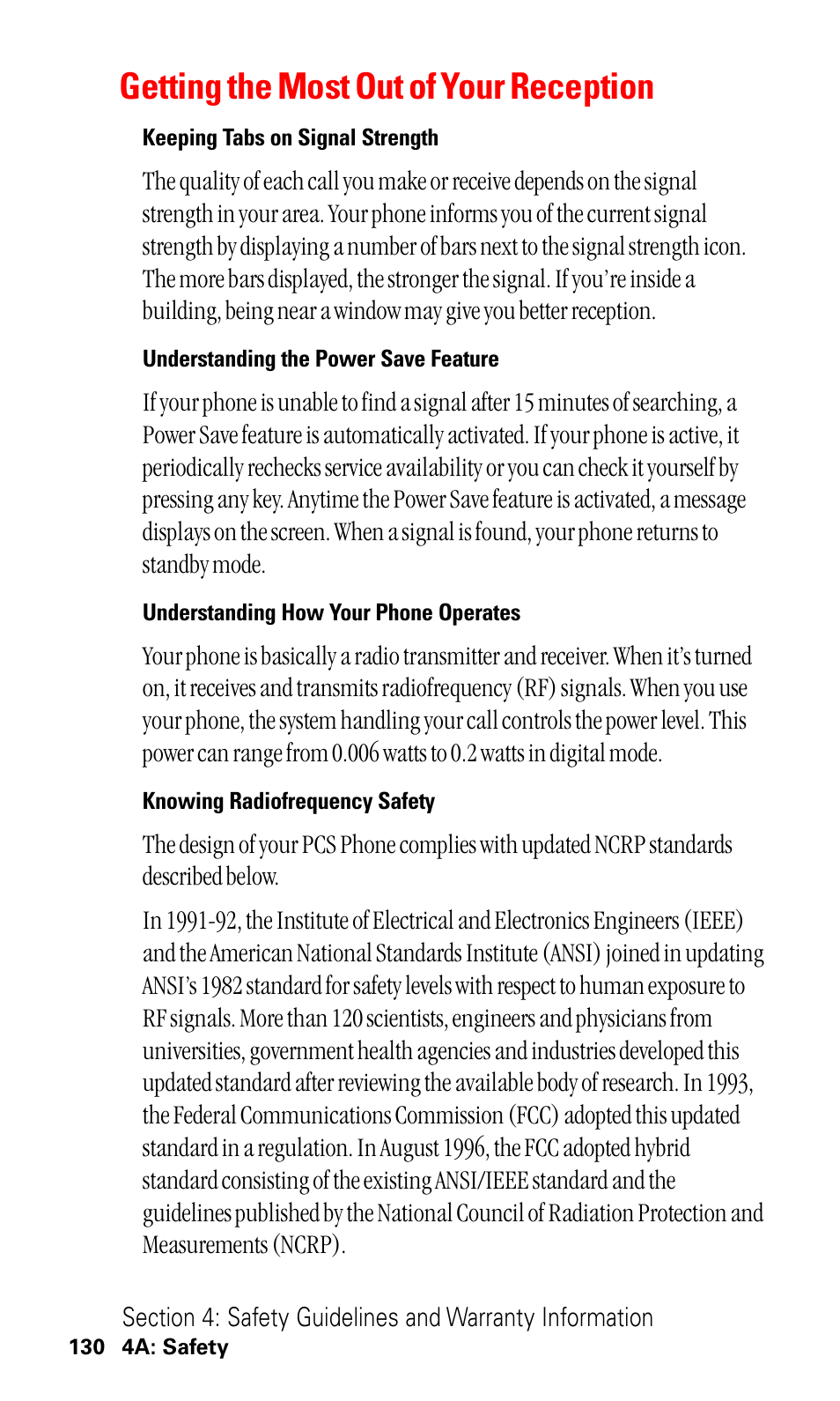 Getting the most out of your reception | LG ( 5350) User Manual | Page 138 / 155