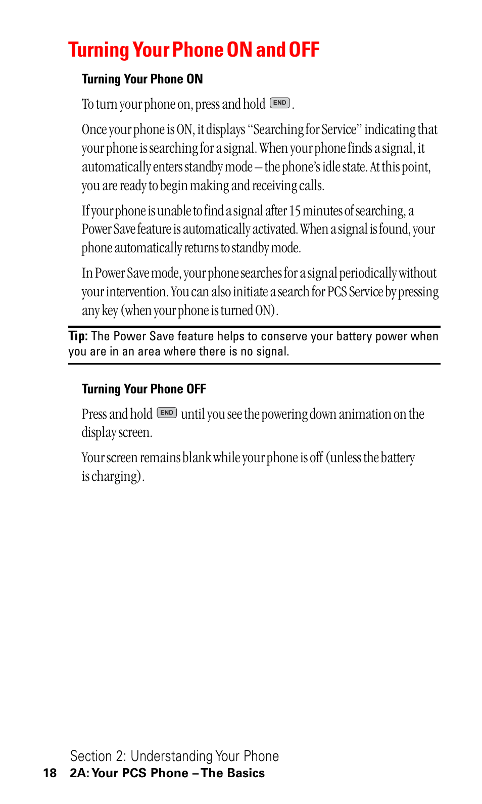 Turning your phone on and off | LG ( 5350) User Manual | Page 26 / 155