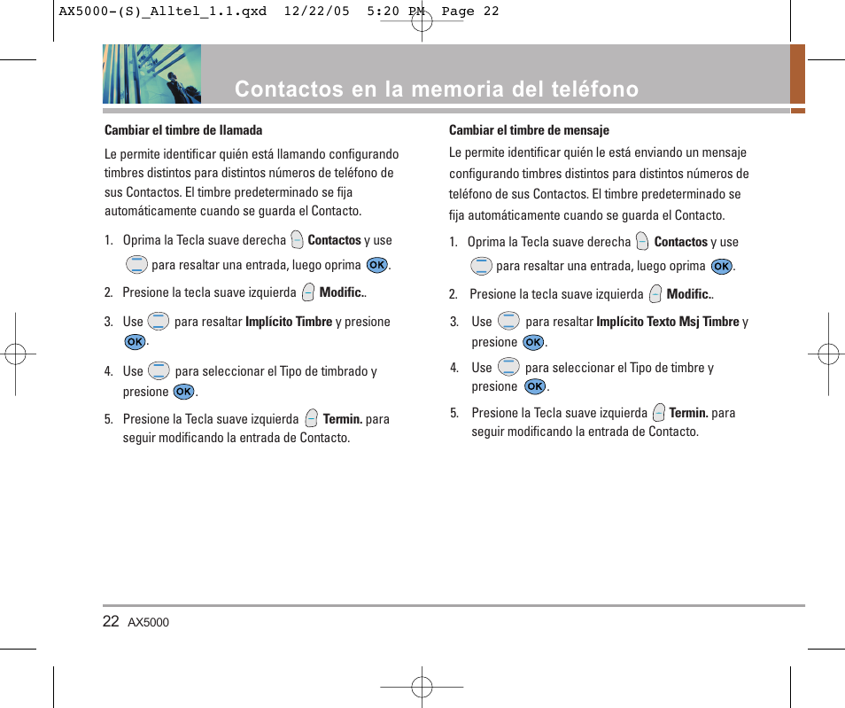 LG AX5000 User Manual | Page 110 / 174