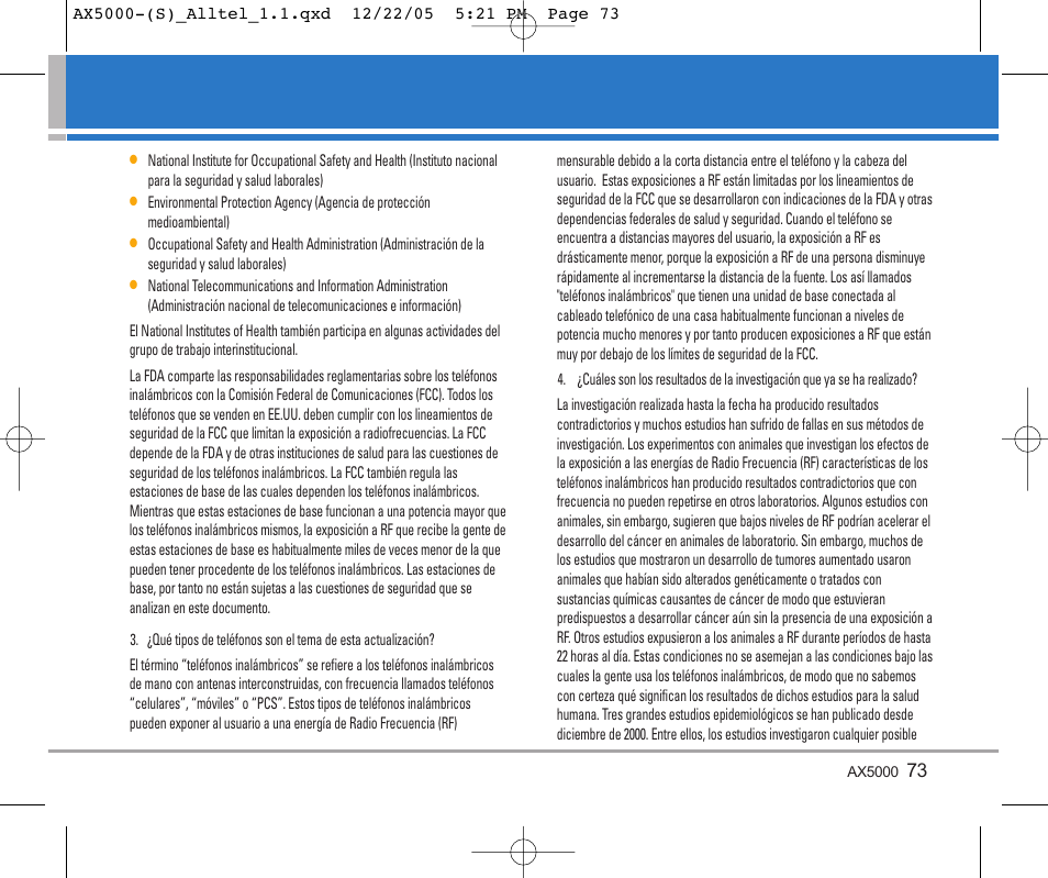 LG AX5000 User Manual | Page 161 / 174