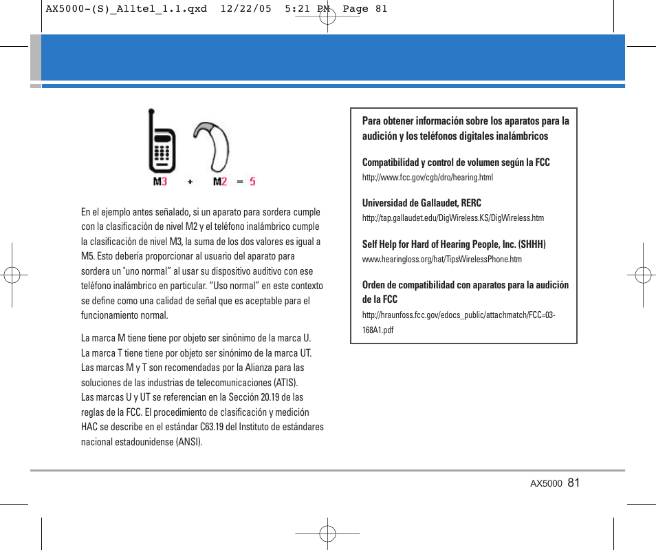 LG AX5000 User Manual | Page 169 / 174