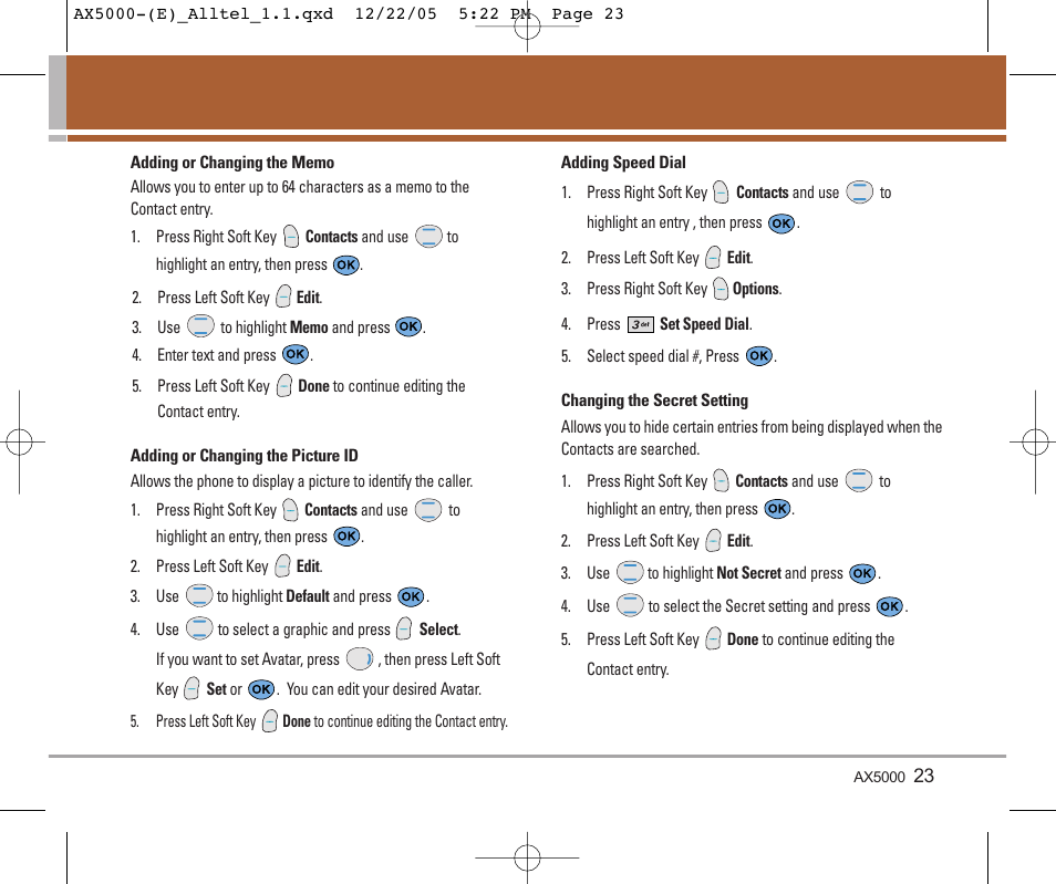 LG AX5000 User Manual | Page 25 / 174