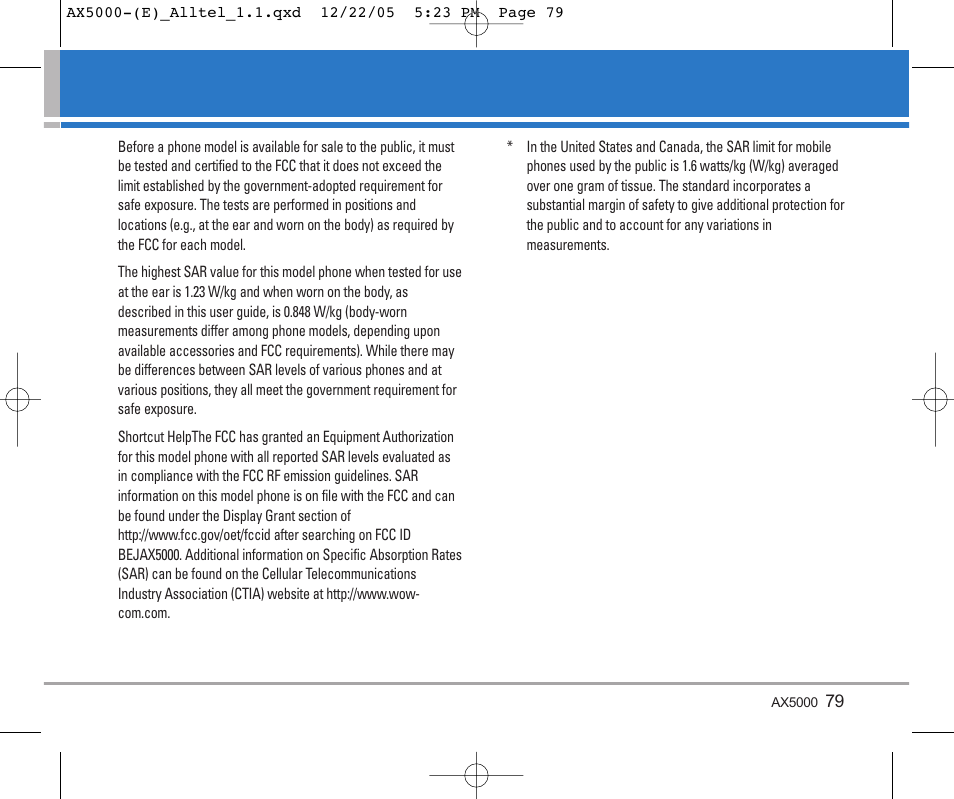 LG AX5000 User Manual | Page 81 / 174