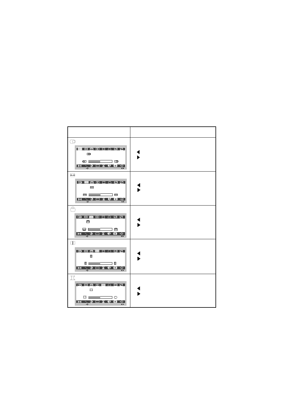 On screen display(osd) selection and adjustment, Osd adjust description | LG 57M User Manual | Page 13 / 27