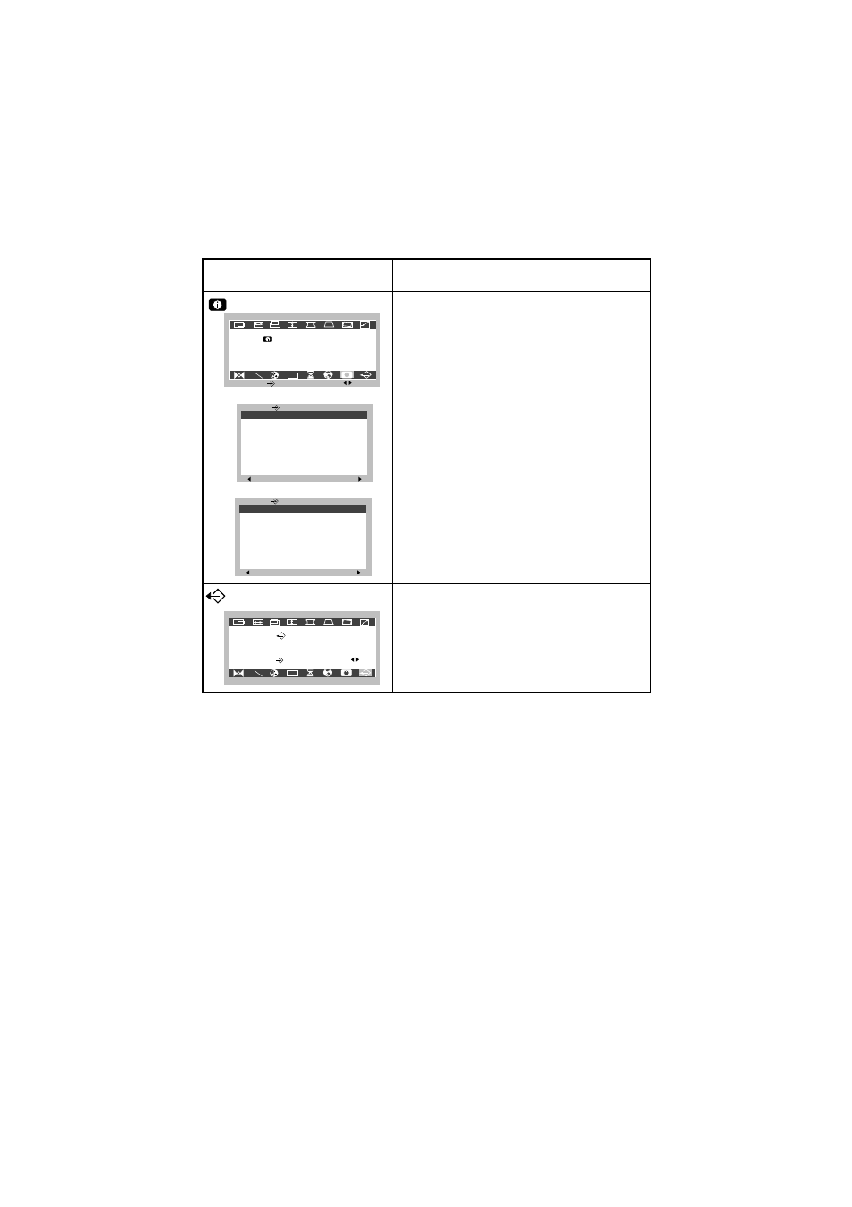 Osd adjust description, Information, Exit | LG 57M User Manual | Page 16 / 27