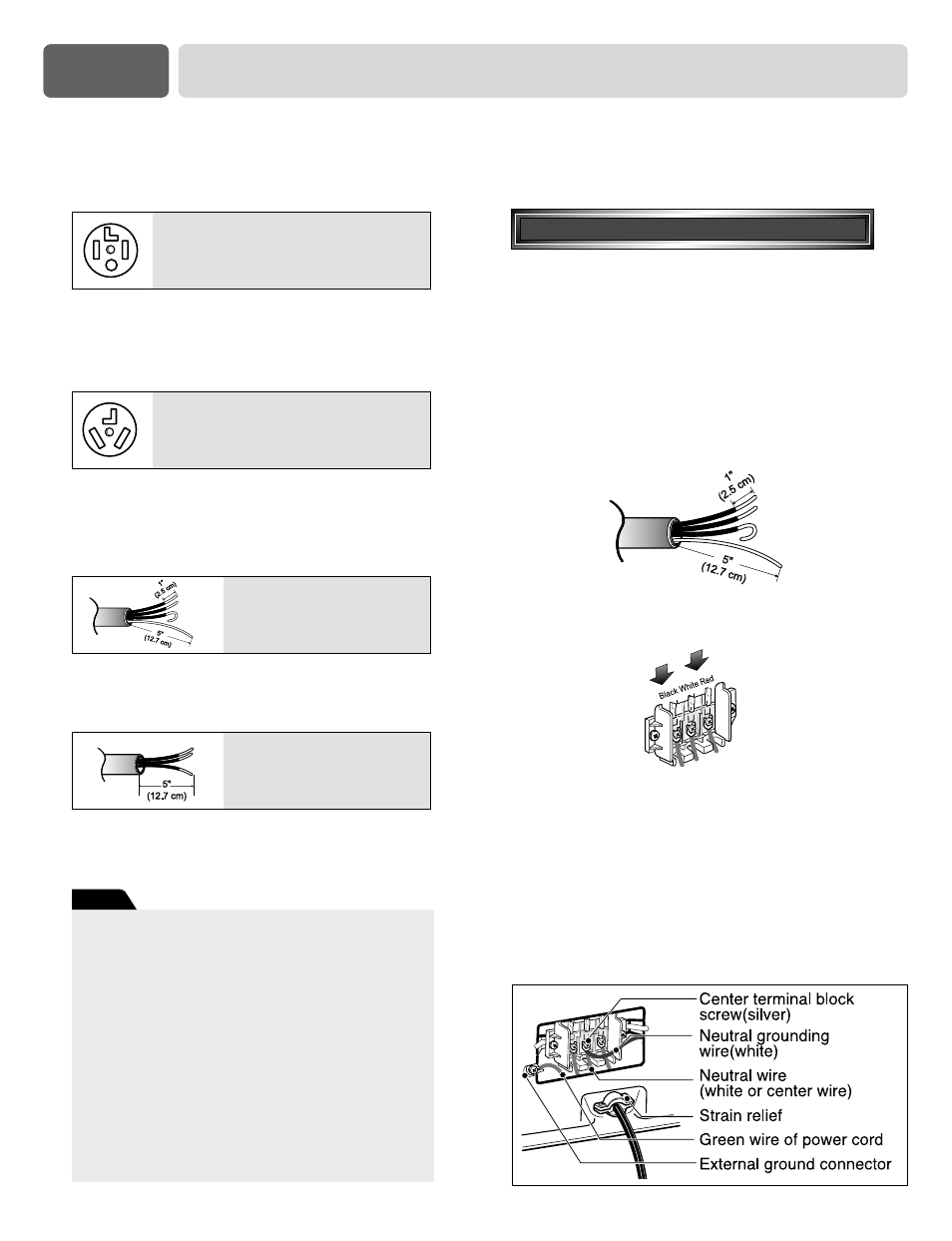 Part 5 electrical requirements for electric dryers | LG DLE6942W User Manual | Page 15 / 31