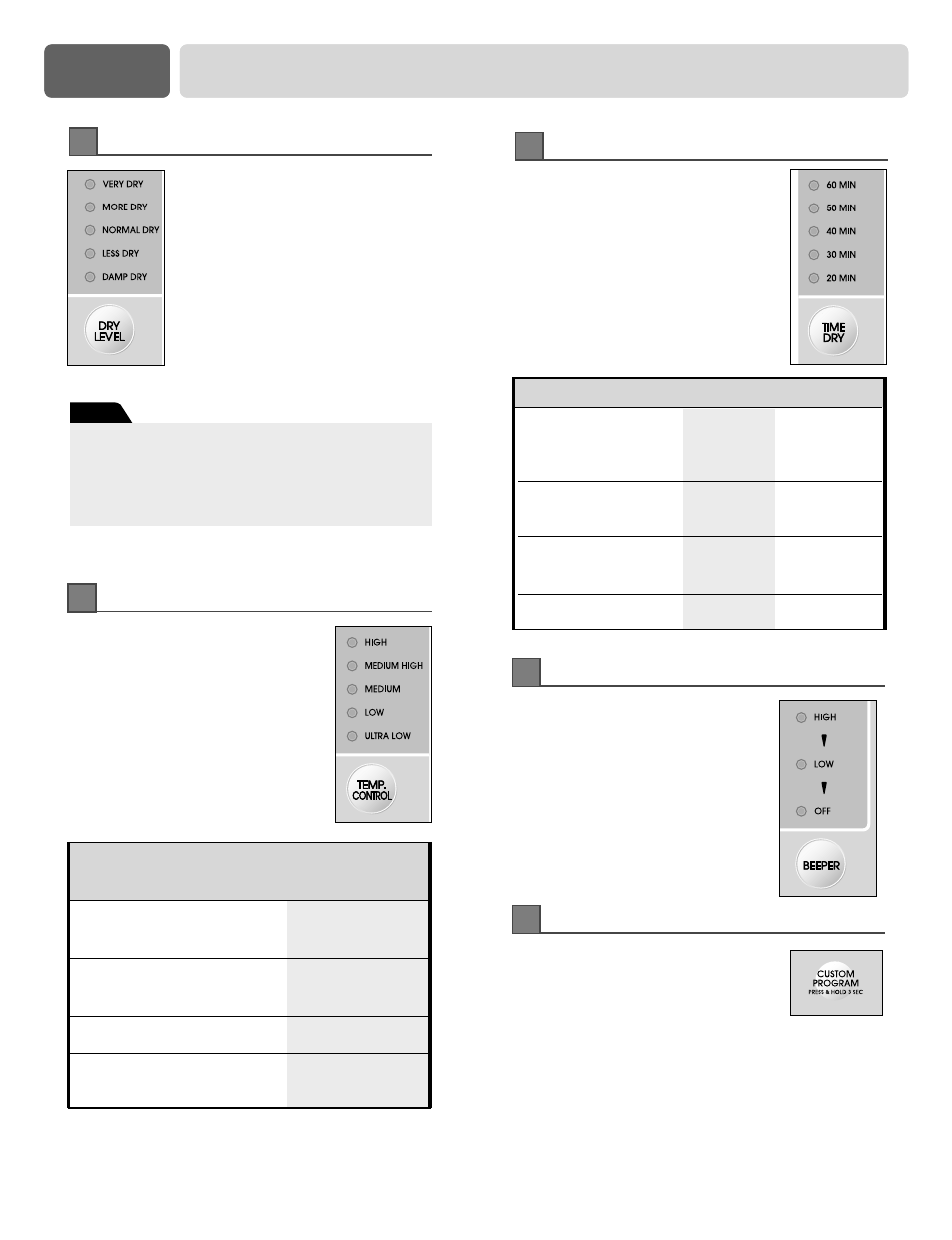 Part 9 operating your dryer | LG DLE6942W User Manual | Page 24 / 31