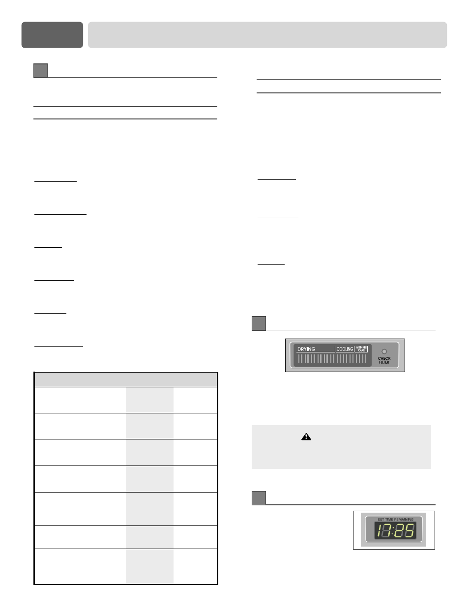 Part 9 operating your dryer | LG DLE6942W User Manual | Page 25 / 31