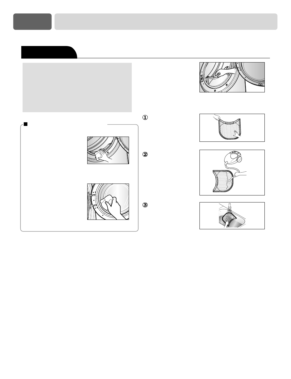 Part 9 operating your dryer, Maintenance | LG DLE6942W User Manual | Page 27 / 31