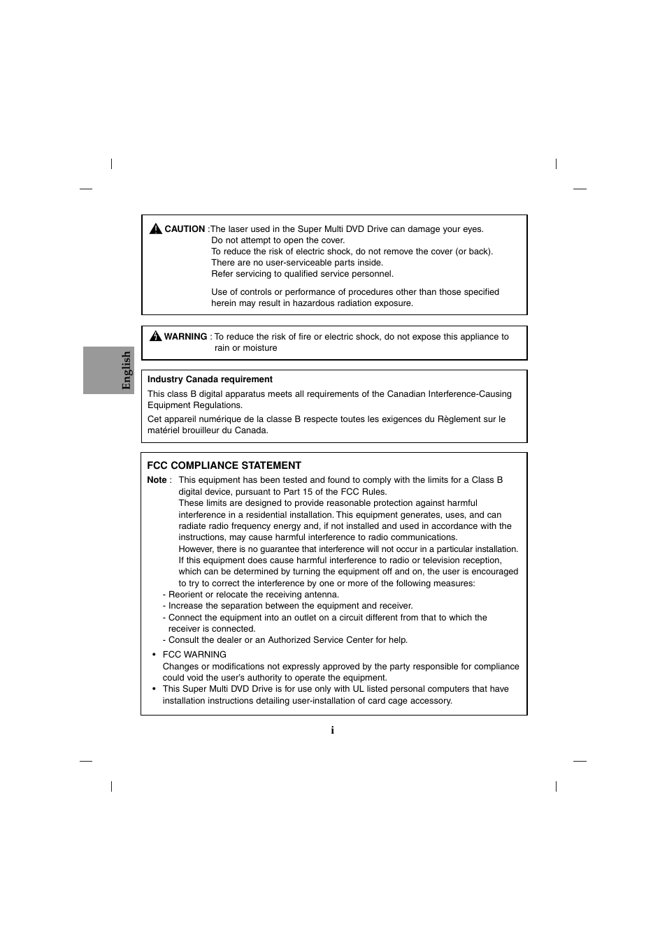 Ienglish | LG GSA-4082B User Manual | Page 2 / 14