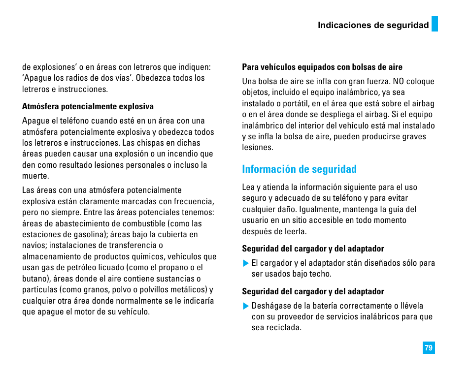 Información de seguridad | LG 1500 User Manual | Page 177 / 196