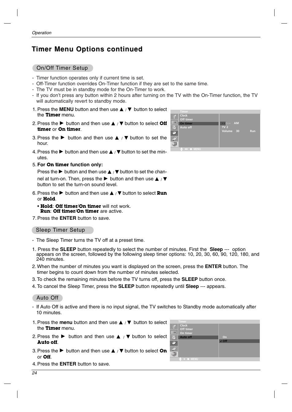 LG 23LC1R* User Manual | Page 24 / 36