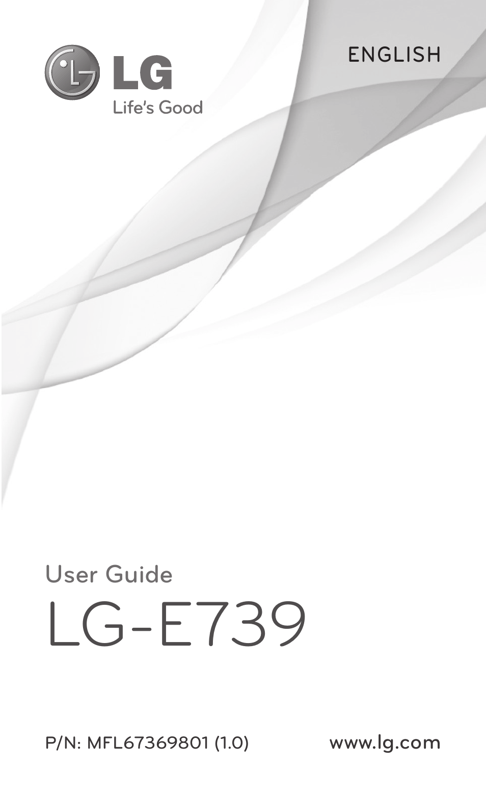 LG E739 User Manual | 146 pages