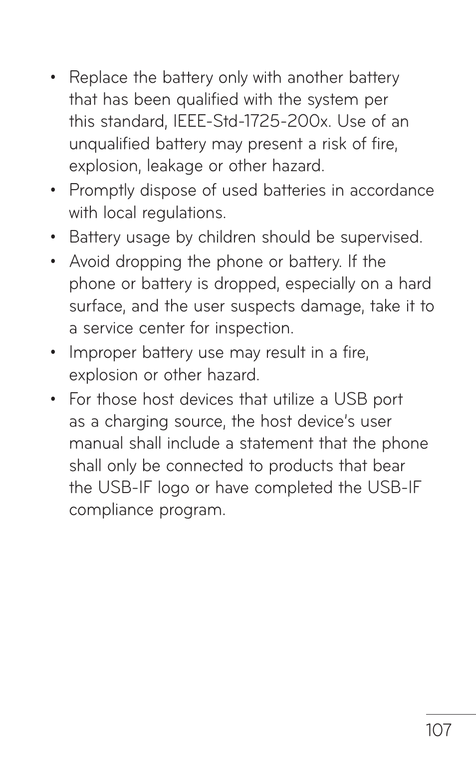 LG E739 User Manual | Page 107 / 146