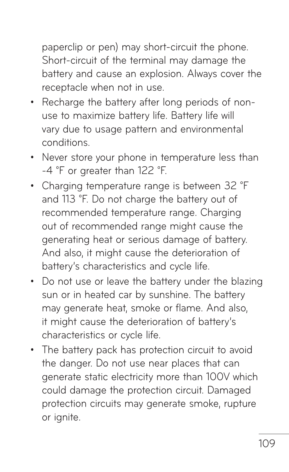 LG E739 User Manual | Page 109 / 146