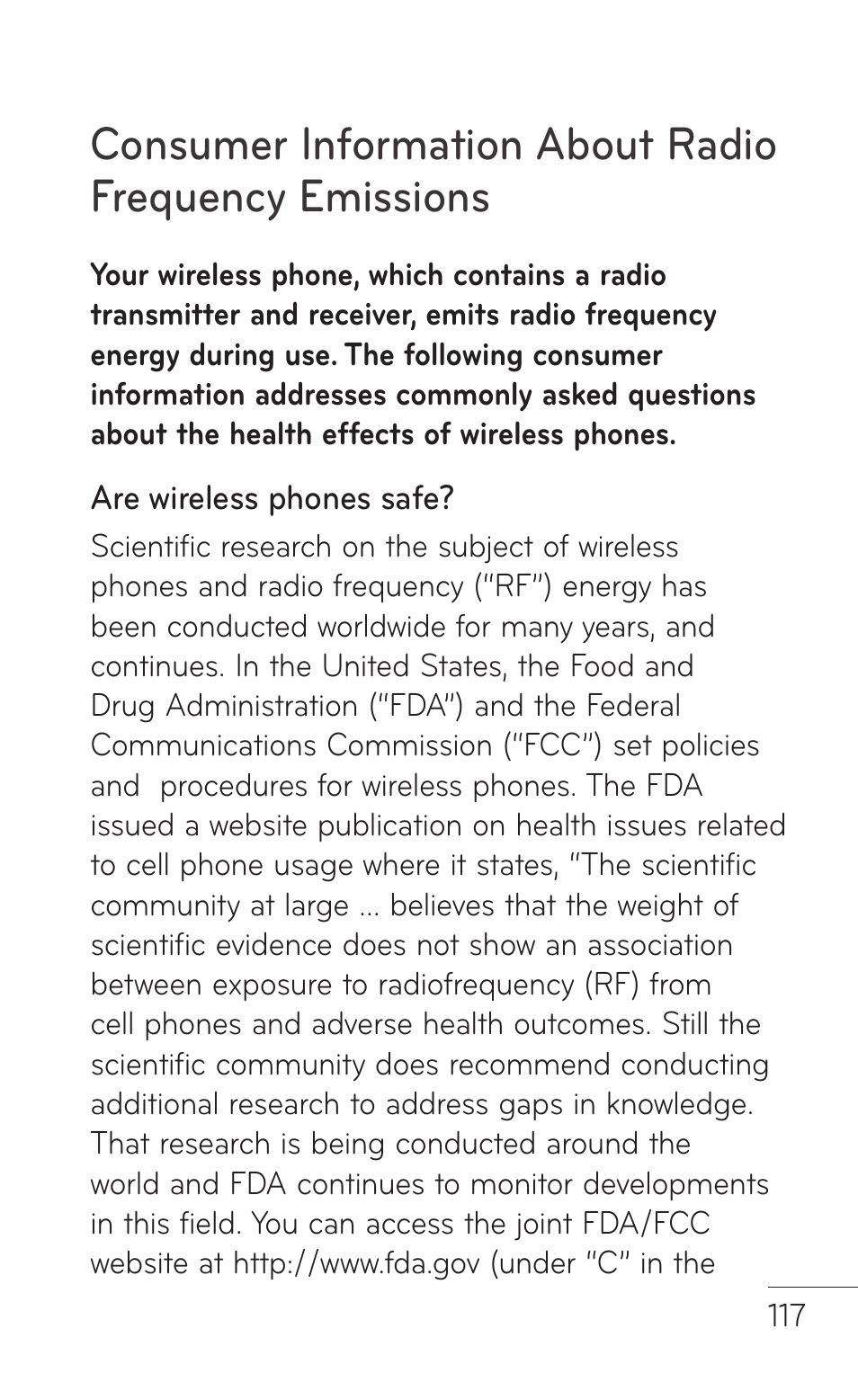 LG E739 User Manual | Page 117 / 146