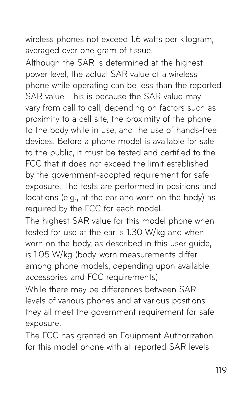 LG E739 User Manual | Page 119 / 146