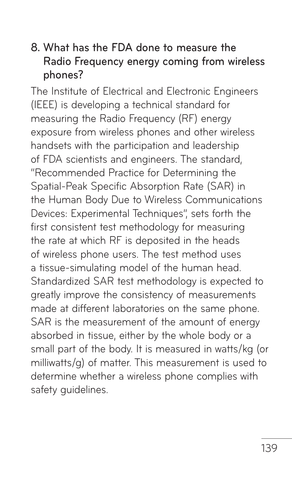 LG E739 User Manual | Page 139 / 146
