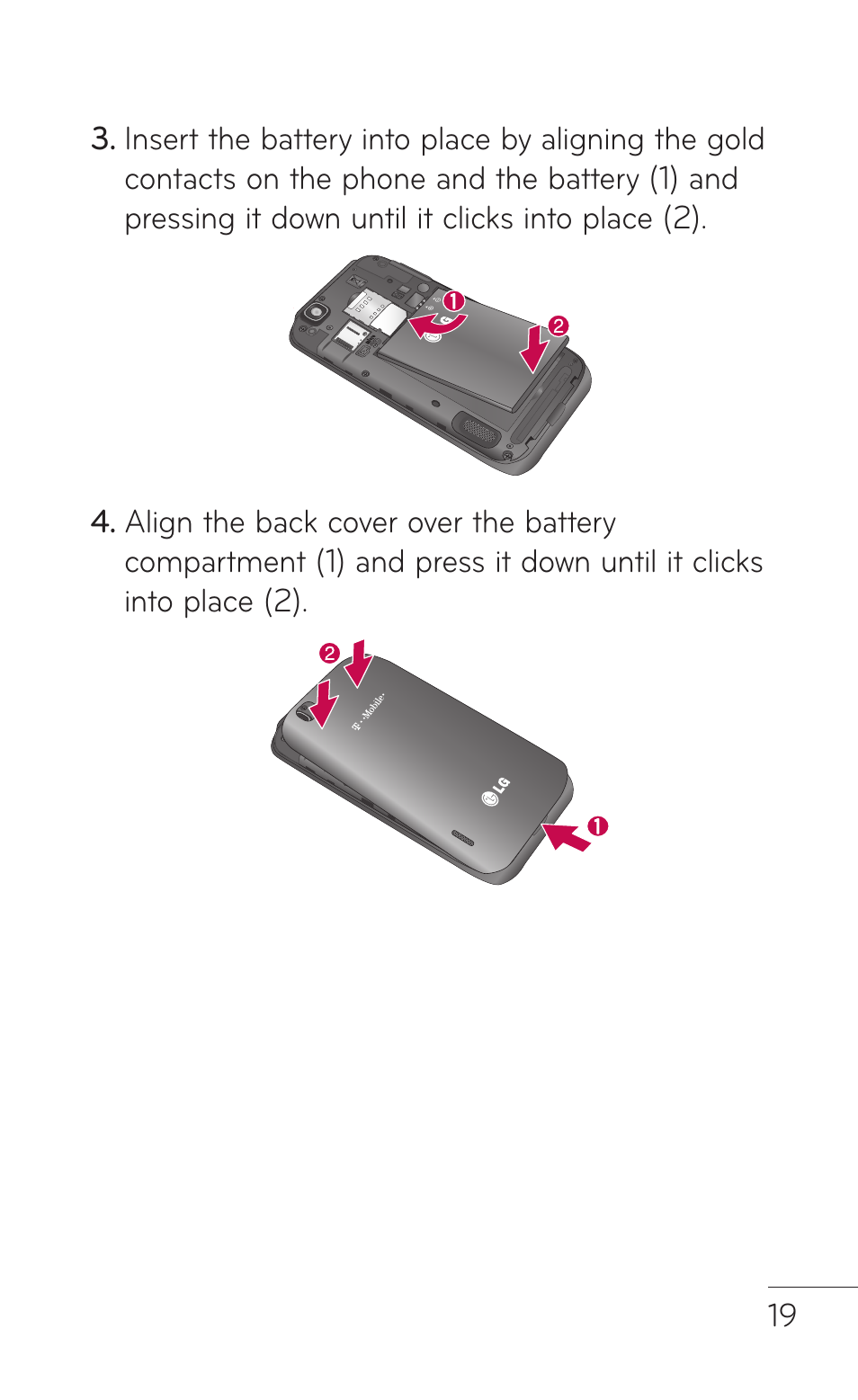 LG E739 User Manual | Page 19 / 146