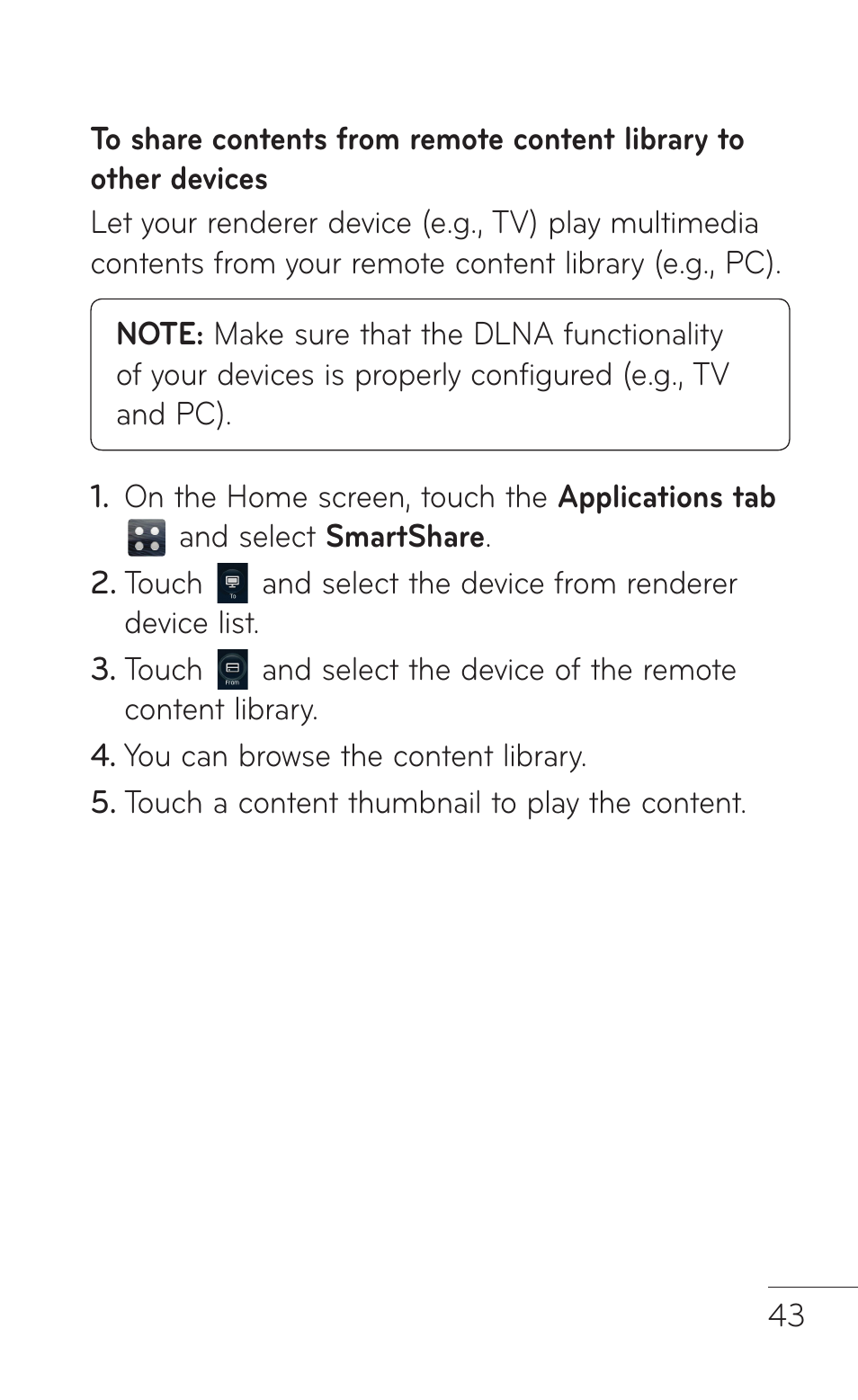 LG E739 User Manual | Page 43 / 146