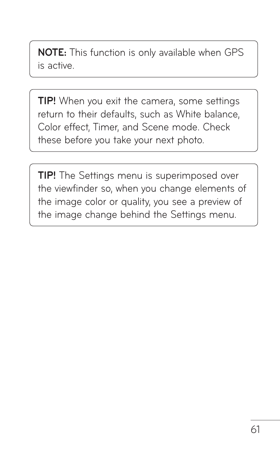 LG E739 User Manual | Page 61 / 146