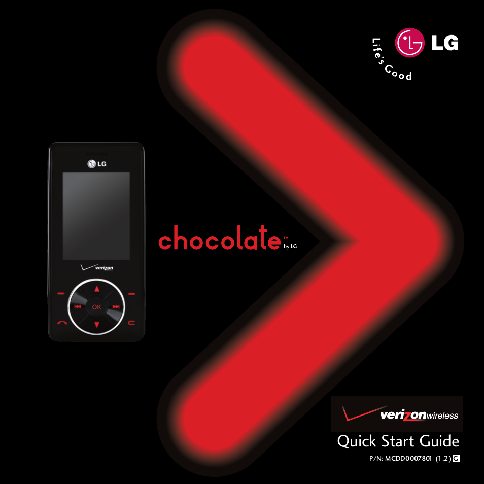 Verizon CHOCOLATE MCDD0007801 User Manual | 12 pages