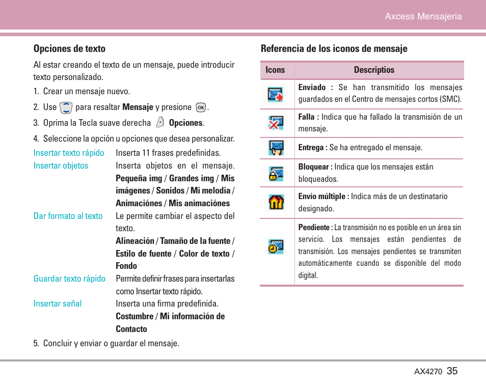 LG AX4270 User Manual | Page 123 / 175