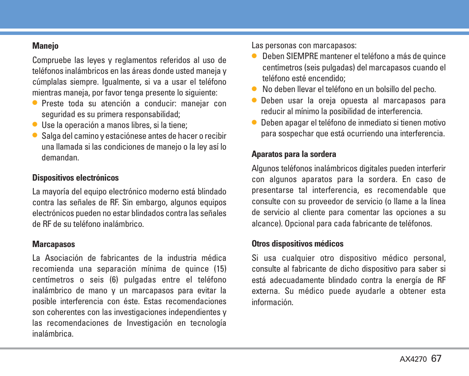 LG AX4270 User Manual | Page 155 / 175