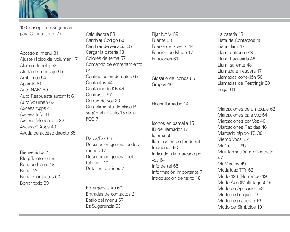 Índice | LG AX4270 User Manual | Page 174 / 175