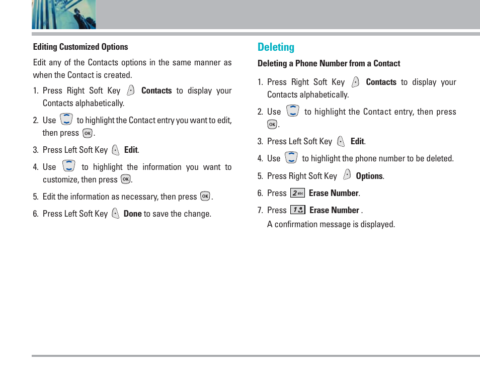 Deleting | LG AX4270 User Manual | Page 27 / 175