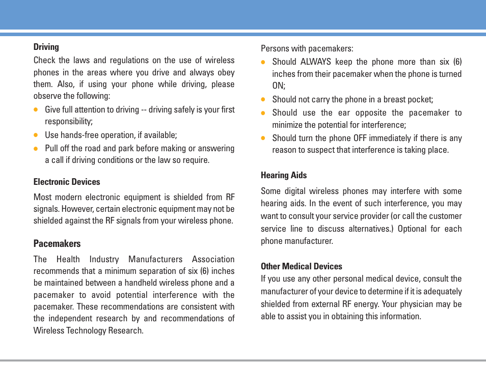 Pacemakers | LG AX4270 User Manual | Page 68 / 175