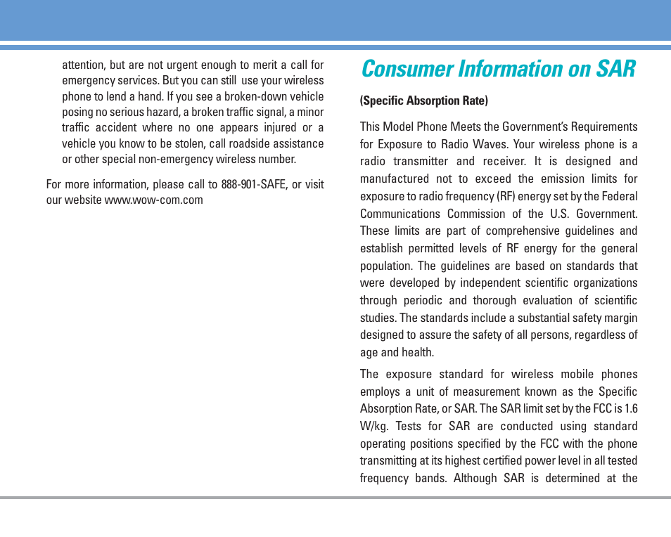 Consumer information on sar | LG AX4270 User Manual | Page 80 / 175