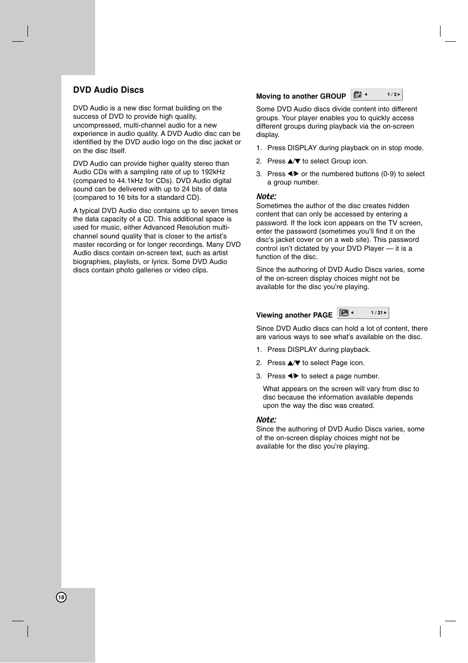 LG LDA-731 User Manual | Page 18 / 26
