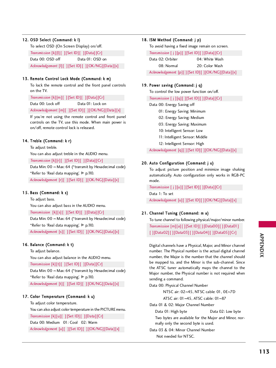 Appendix | LG SAC33575901 User Manual | Page 115 / 117