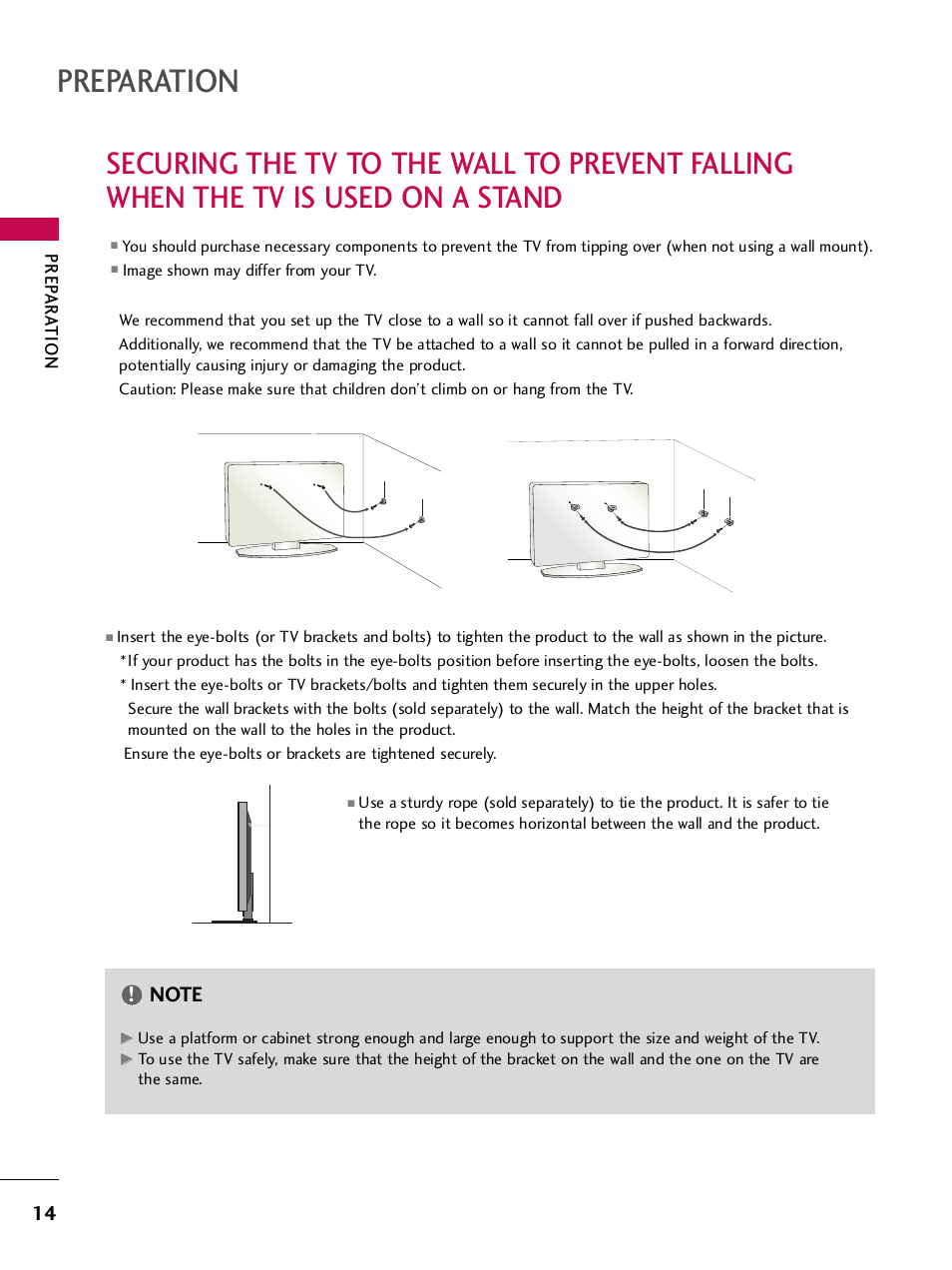 Preparation | LG SAC33575901 User Manual | Page 16 / 117