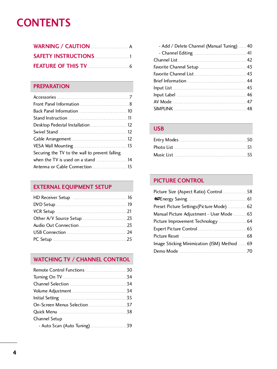 LG SAC33575901 User Manual | Page 6 / 117