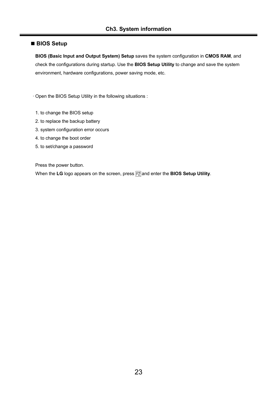 LG LW60 User Manual | Page 24 / 118