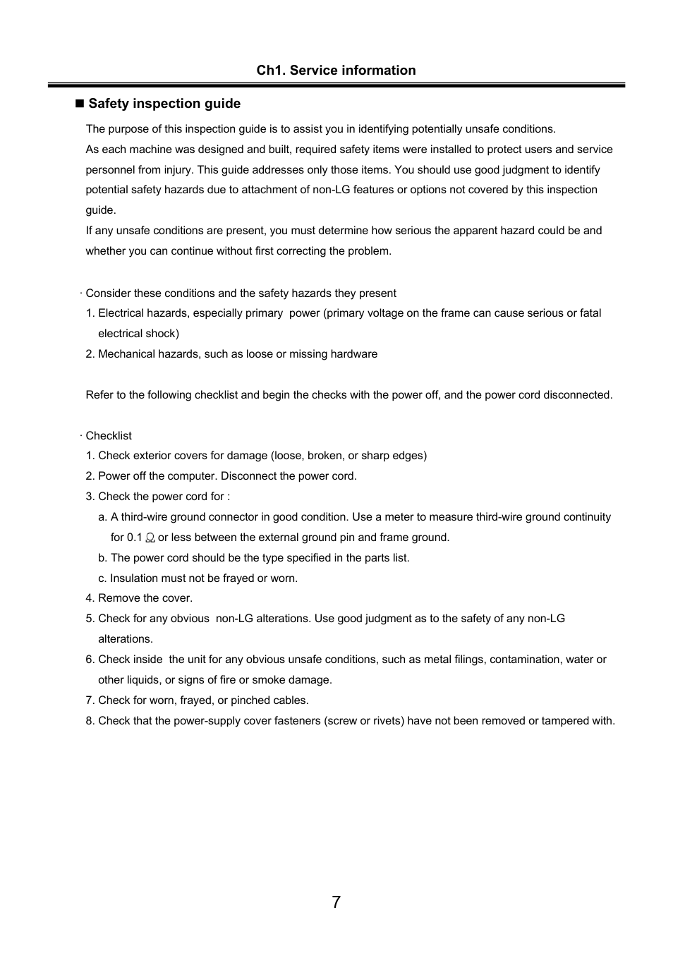 LG LW60 User Manual | Page 8 / 118