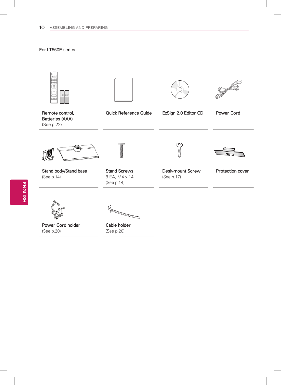 LG 22LT560C User Manual | Page 10 / 36