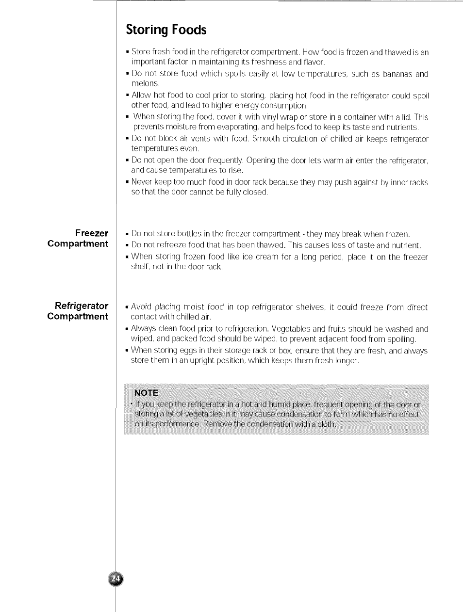 Storing foods | LG SXS LRSC 26980TT User Manual | Page 24 / 33