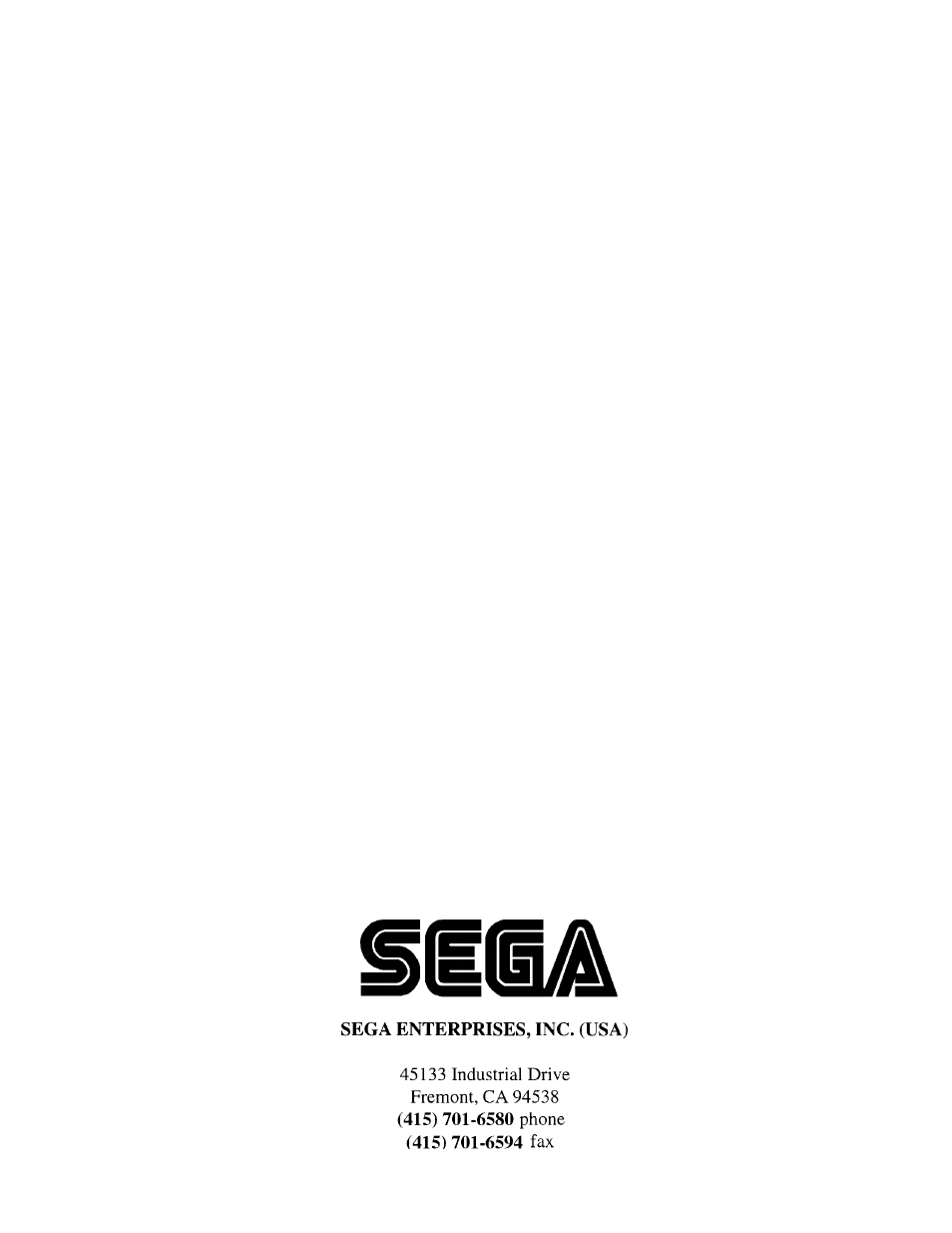 Sega World Series 2001 User Manual | Page 36 / 36
