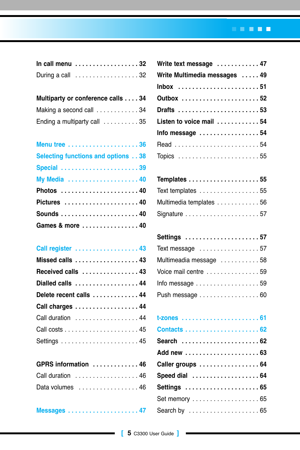 LG C3300 User Manual | Page 4 / 99