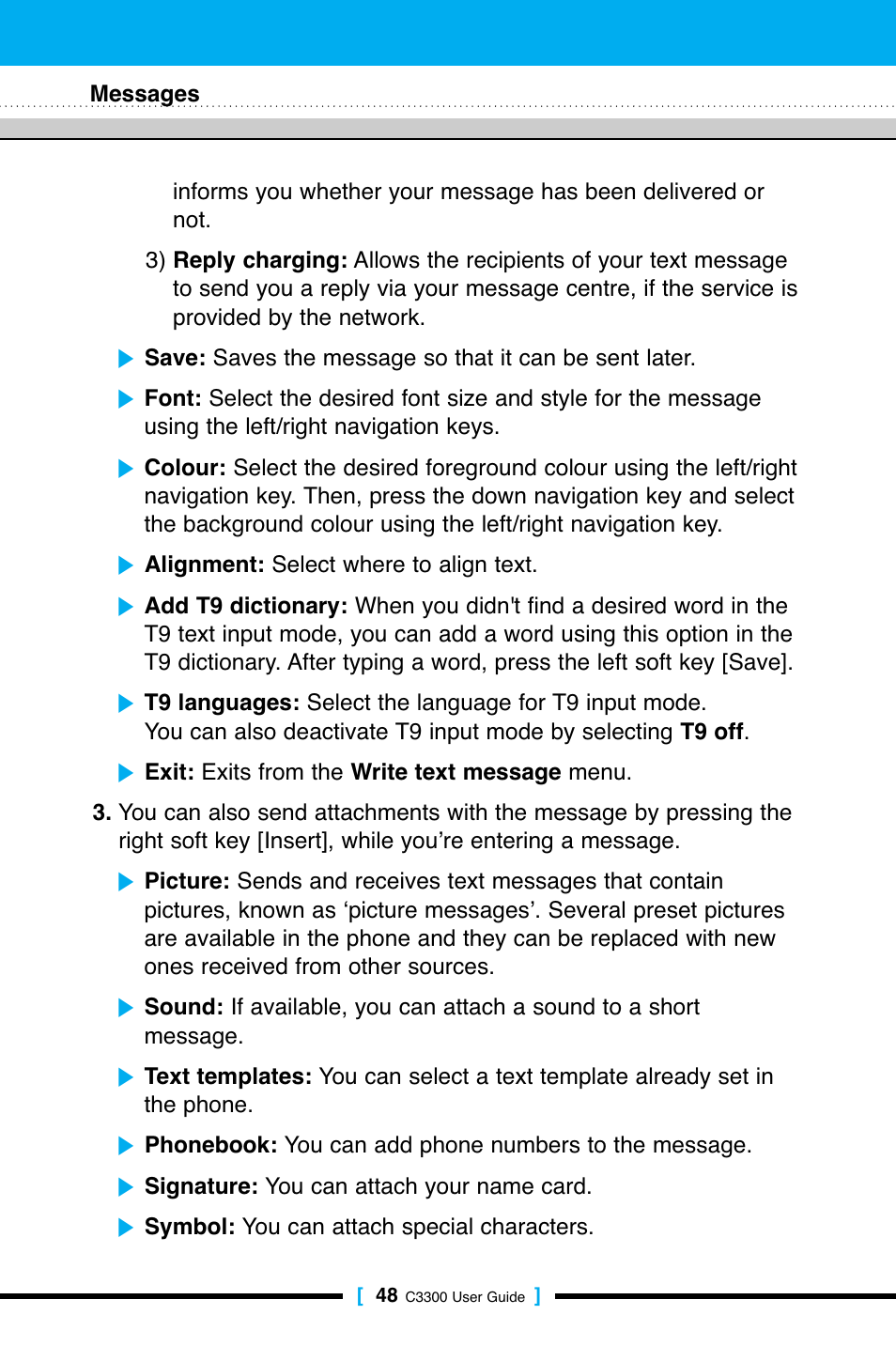 LG C3300 User Manual | Page 47 / 99