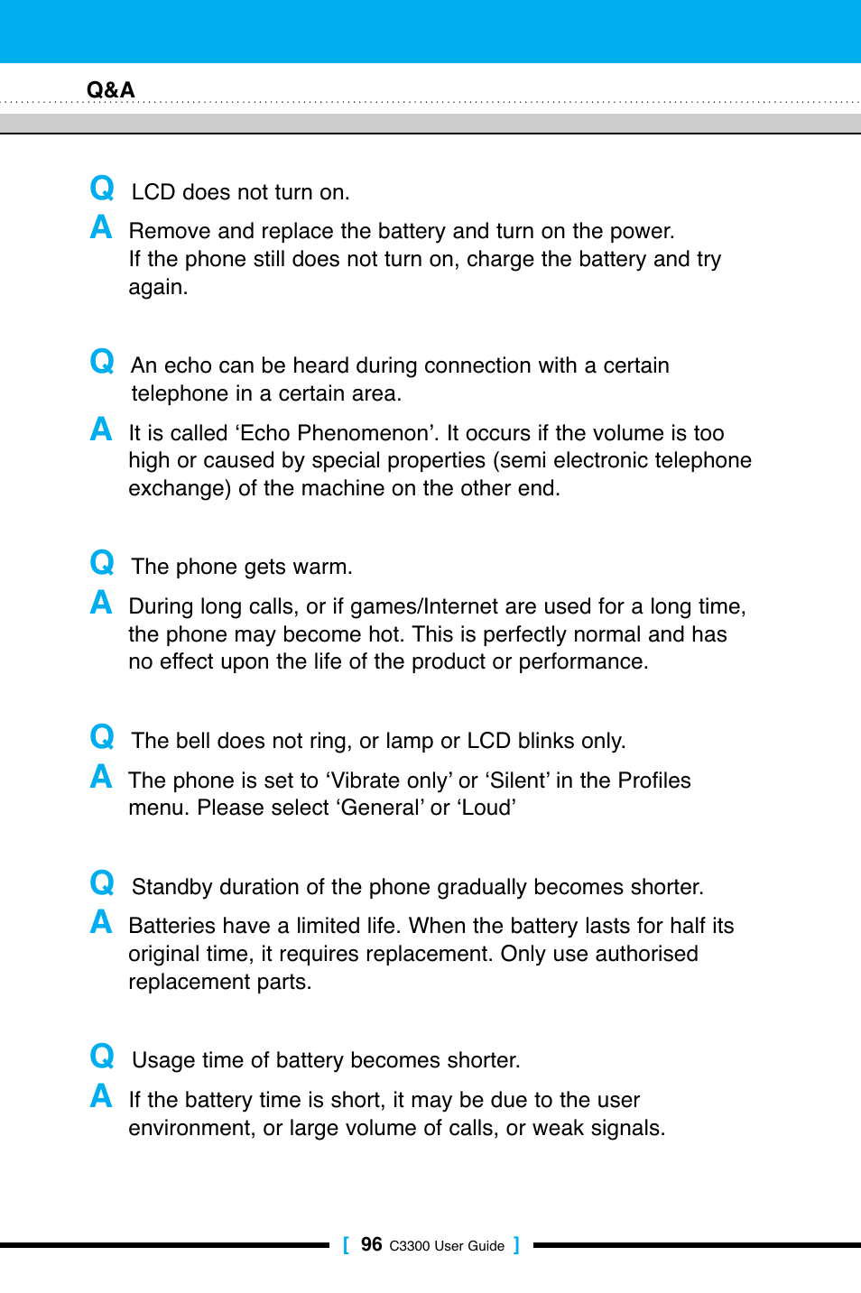 LG C3300 User Manual | Page 95 / 99