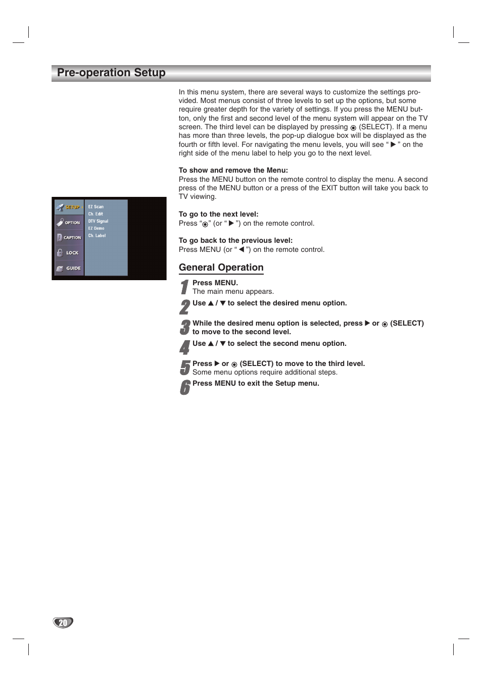 LG LST-3510A User Manual | Page 20 / 64