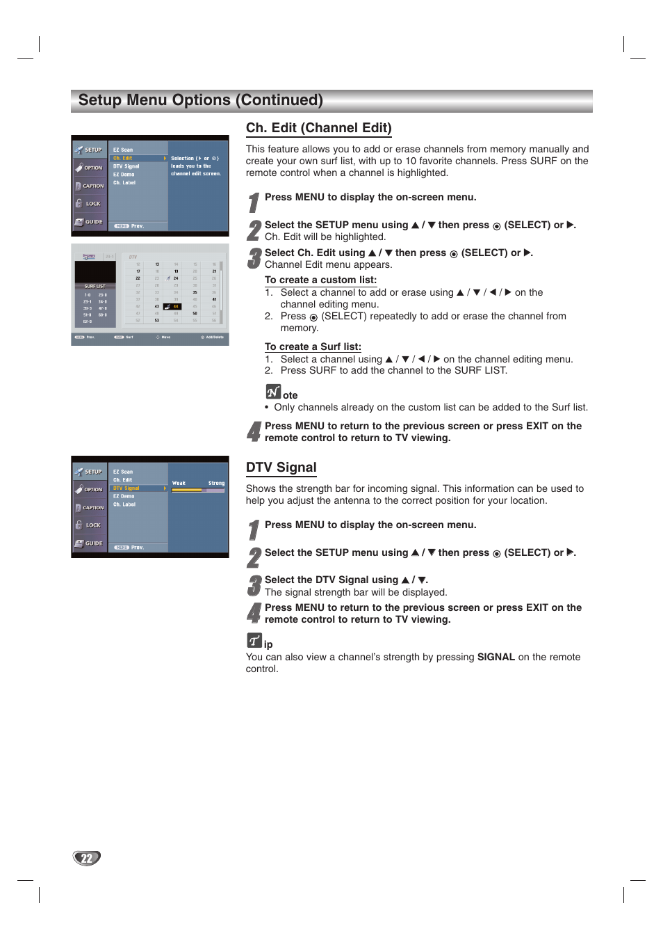 LG LST-3510A User Manual | Page 22 / 64