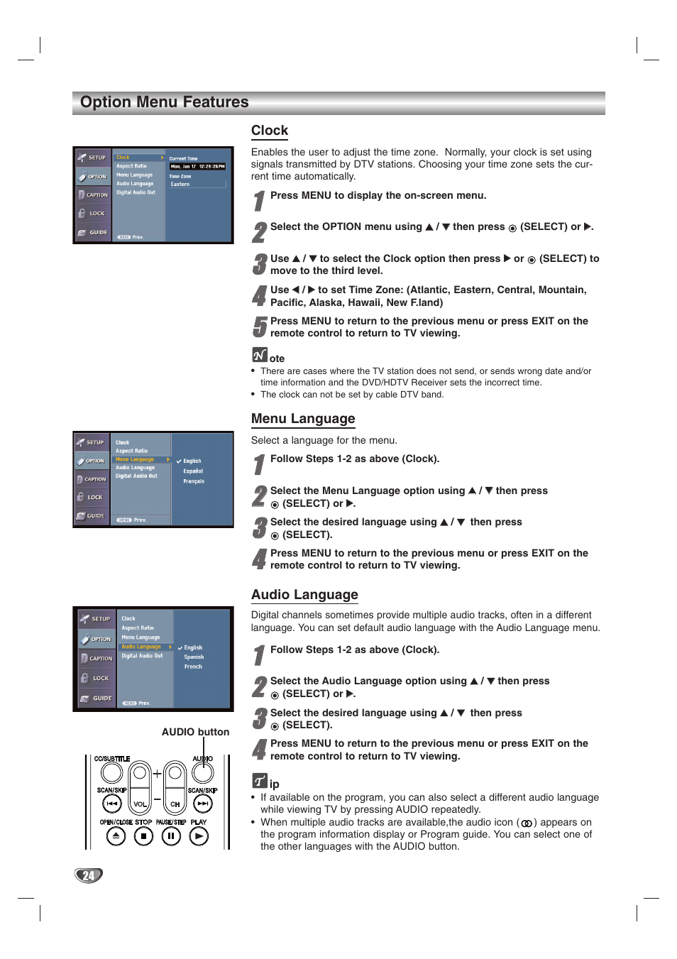 LG LST-3510A User Manual | Page 24 / 64