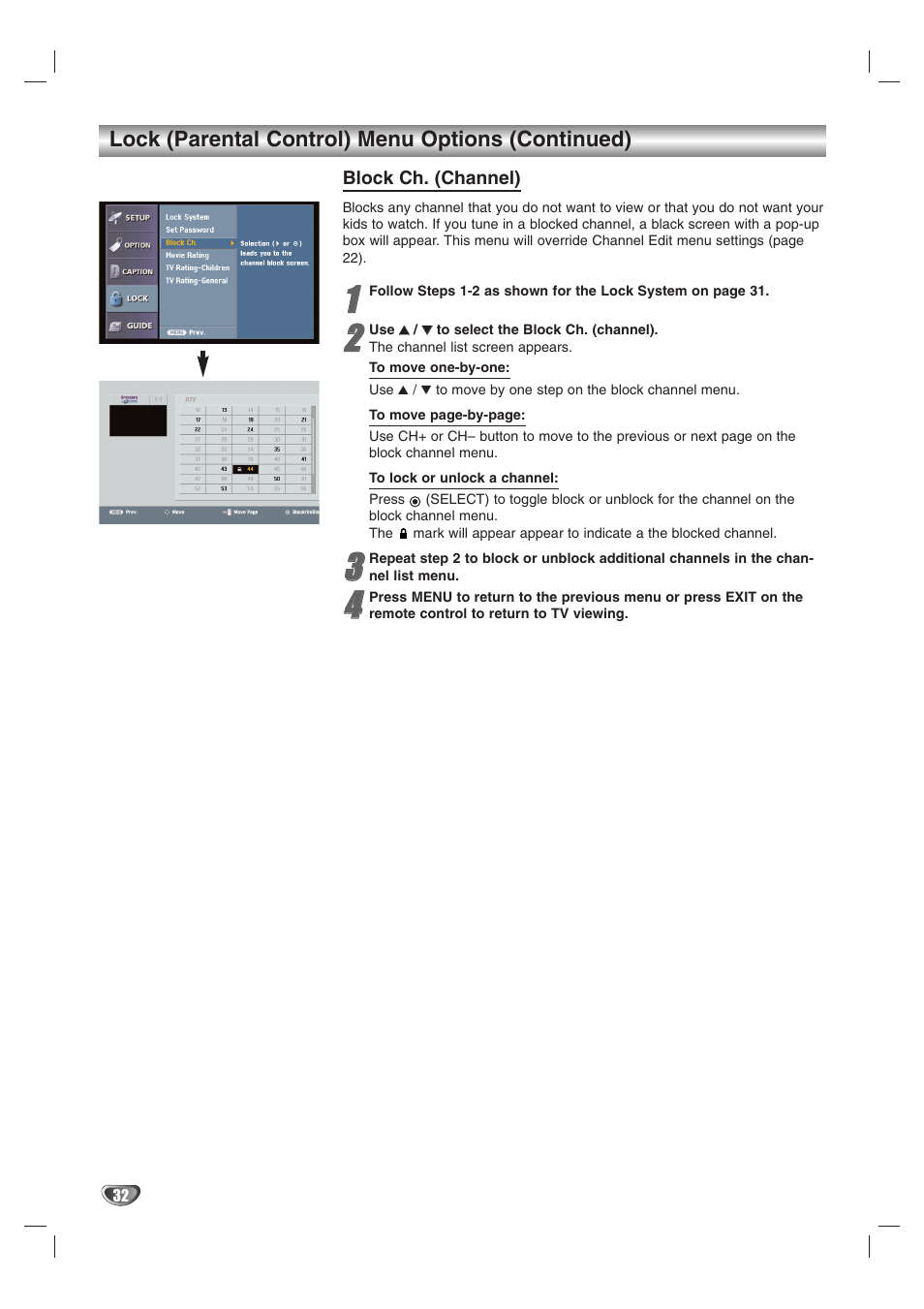 LG LST-3510A User Manual | Page 32 / 64