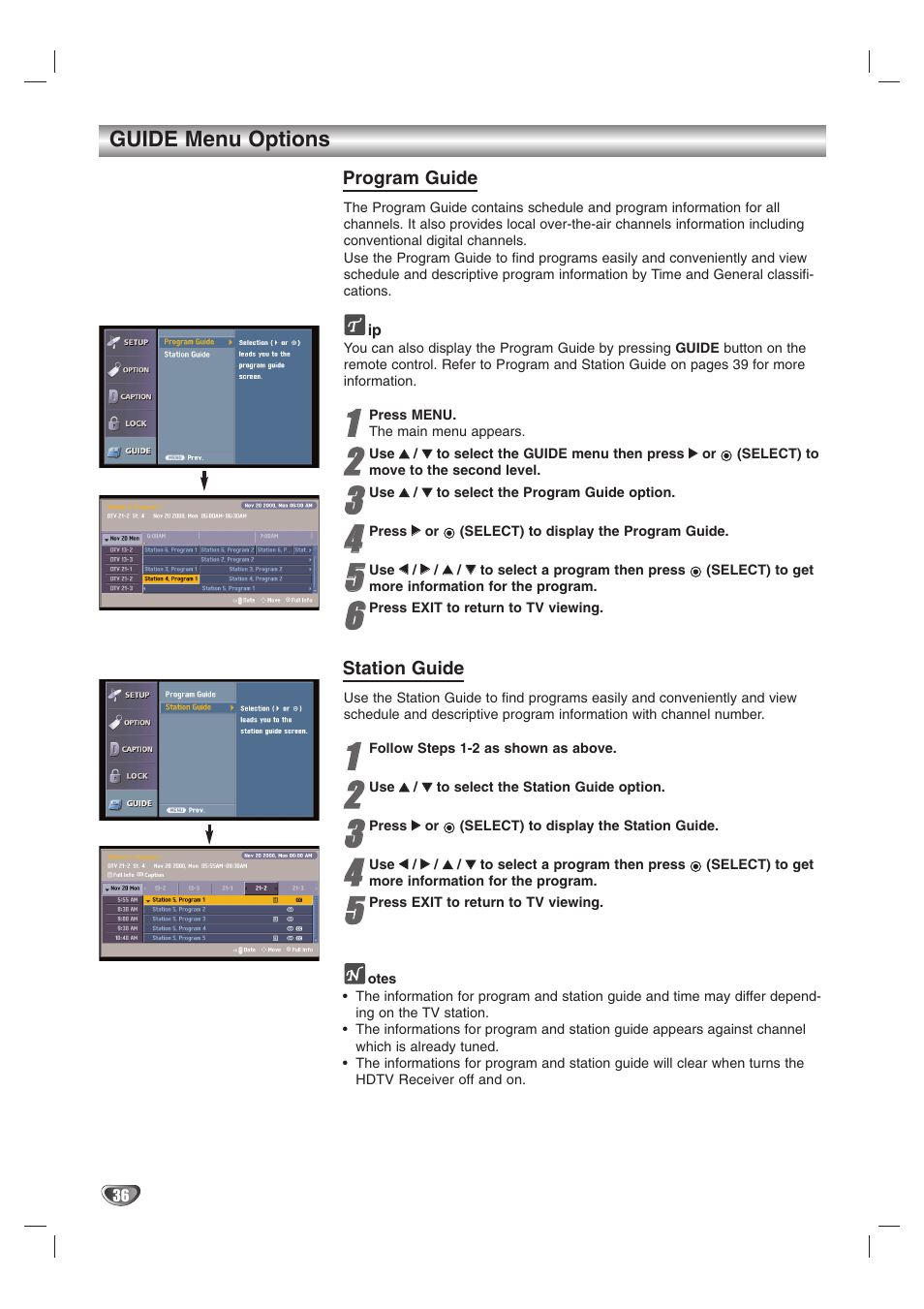 LG LST-3510A User Manual | Page 36 / 64