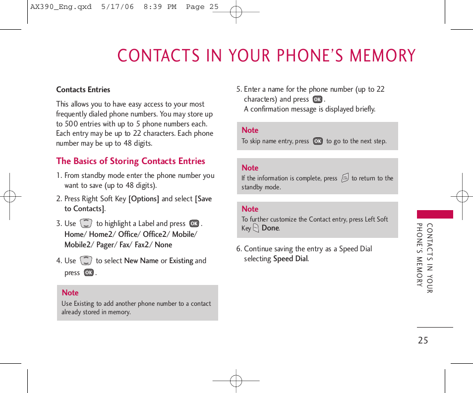 LG AX390 User Manual | Page 27 / 114